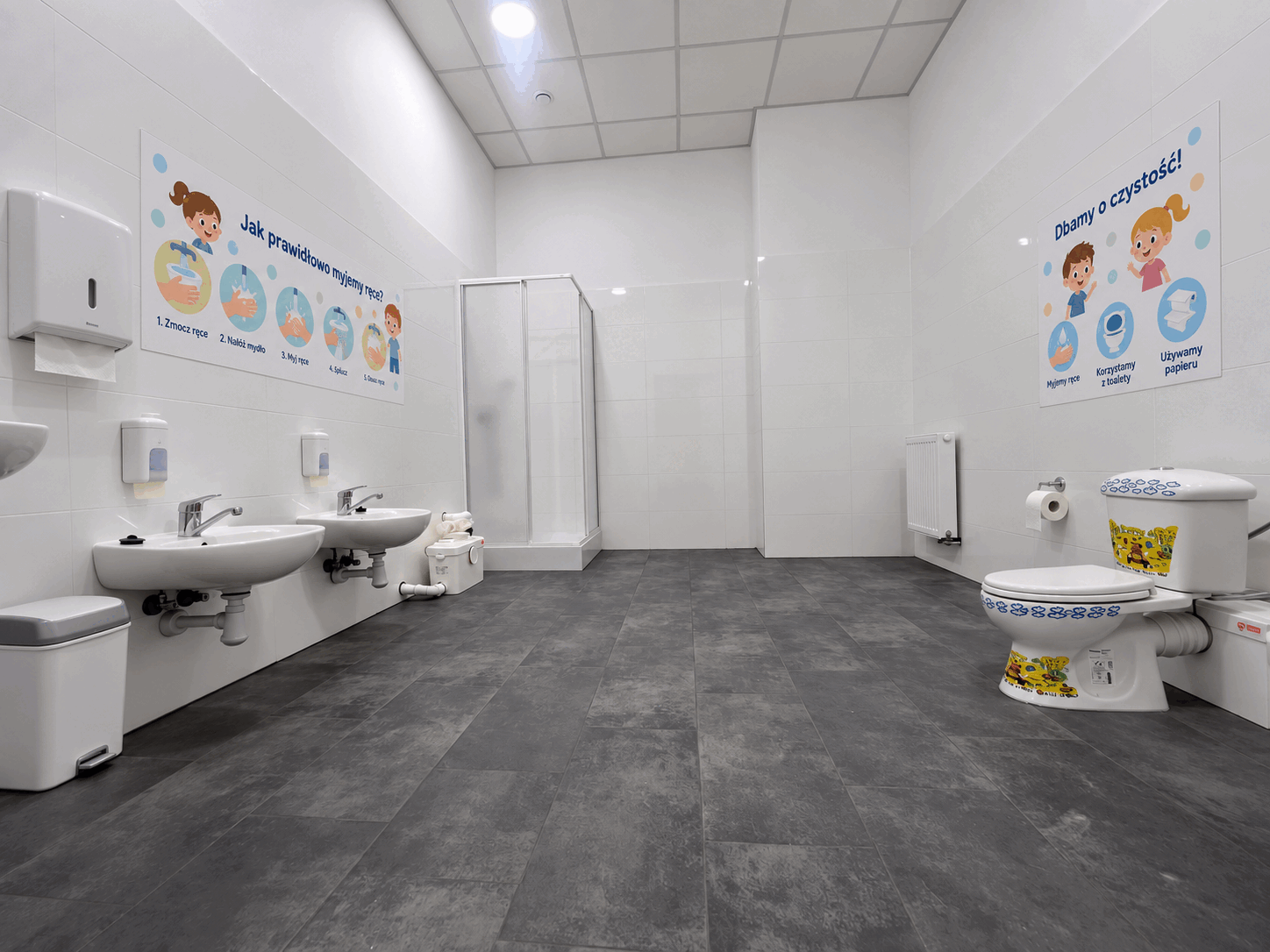 Łazienka przystosowana dla małych dzieci